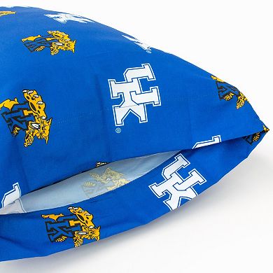 NCAA Kentucky Wildcats Set of 2 King Pillowcases