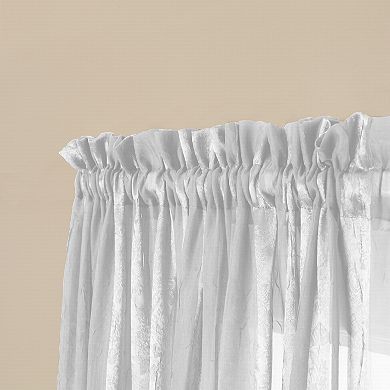 NATCO Aria Sheer Rod Pocketed Window Curtain Panel