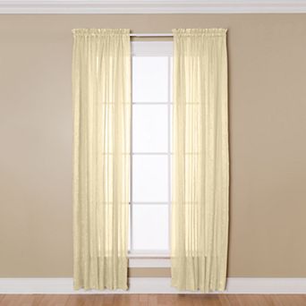 NATCO Aria Sheer Rod Pocketed Window Curtain Panel