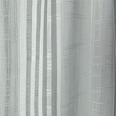 NATCO Barnaby Verticle Stripped Light Filtering Rod Pocketed Window Curtain Panel