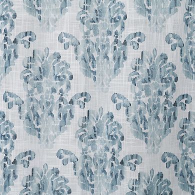 NATCO Linnea Floral Print Light Filtering Rod Pocketed Window Curtain Panel