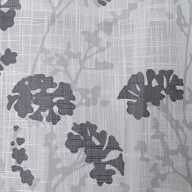 NATCO Cira Floral Print Light Filtering Rod Pocketed Window Curtain Panel