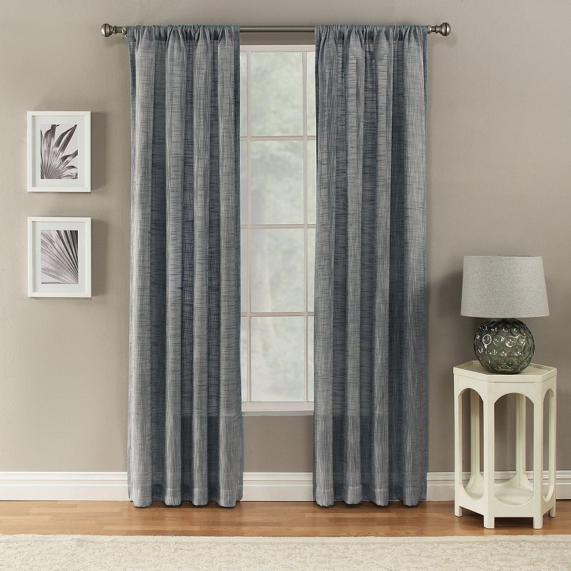 Channon Window Curtain, Blue, 50X63