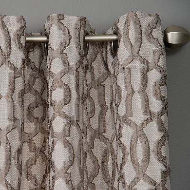NATCO Holland Geometric Print Light Filtering Grommeted Curtain Panel