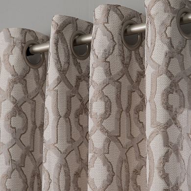 NATCO Holland Geometric Print Light Filtering Grommeted Curtain Panel