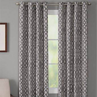 NATCO Holland Geometric Print Light Filtering Grommeted Curtain Panel