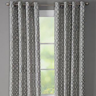 NATCO Holland Geometric Print Light Filtering Grommeted Curtain Panel