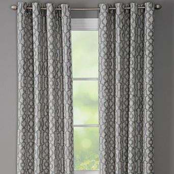 NATCO Holland Geometric Print Light Filtering Grommeted Curtain Panel