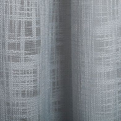 NATCO Morris Textured Semi Sheer Grommeted 1 Window Curtain Panel