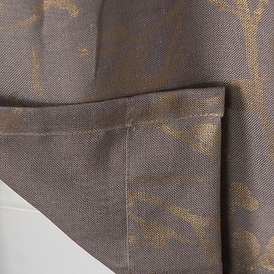 NATCO Dana Floral Print Light Filtering Grommeted Window Curtain Panel