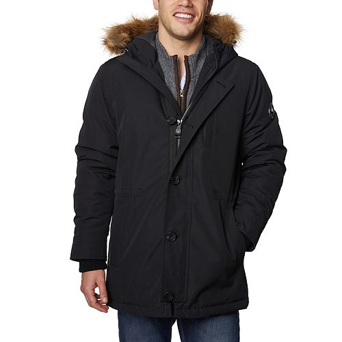 Men's Halitech Hooded Faux-Fur Hooded Parka