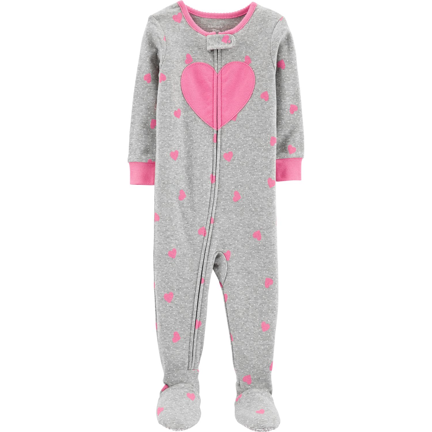 carter's 2 piece footed pajamas
