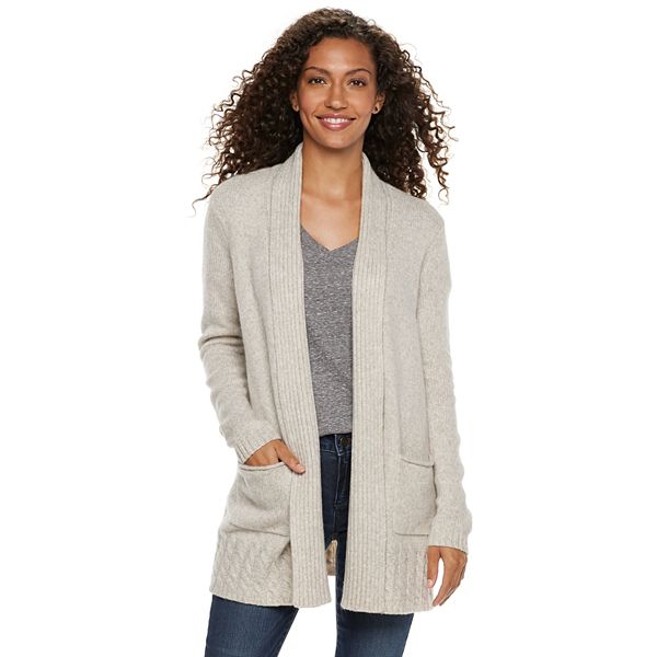 Women's Sonoma Goods For Life® Supersoft Airy Shawl Collar Cardigan