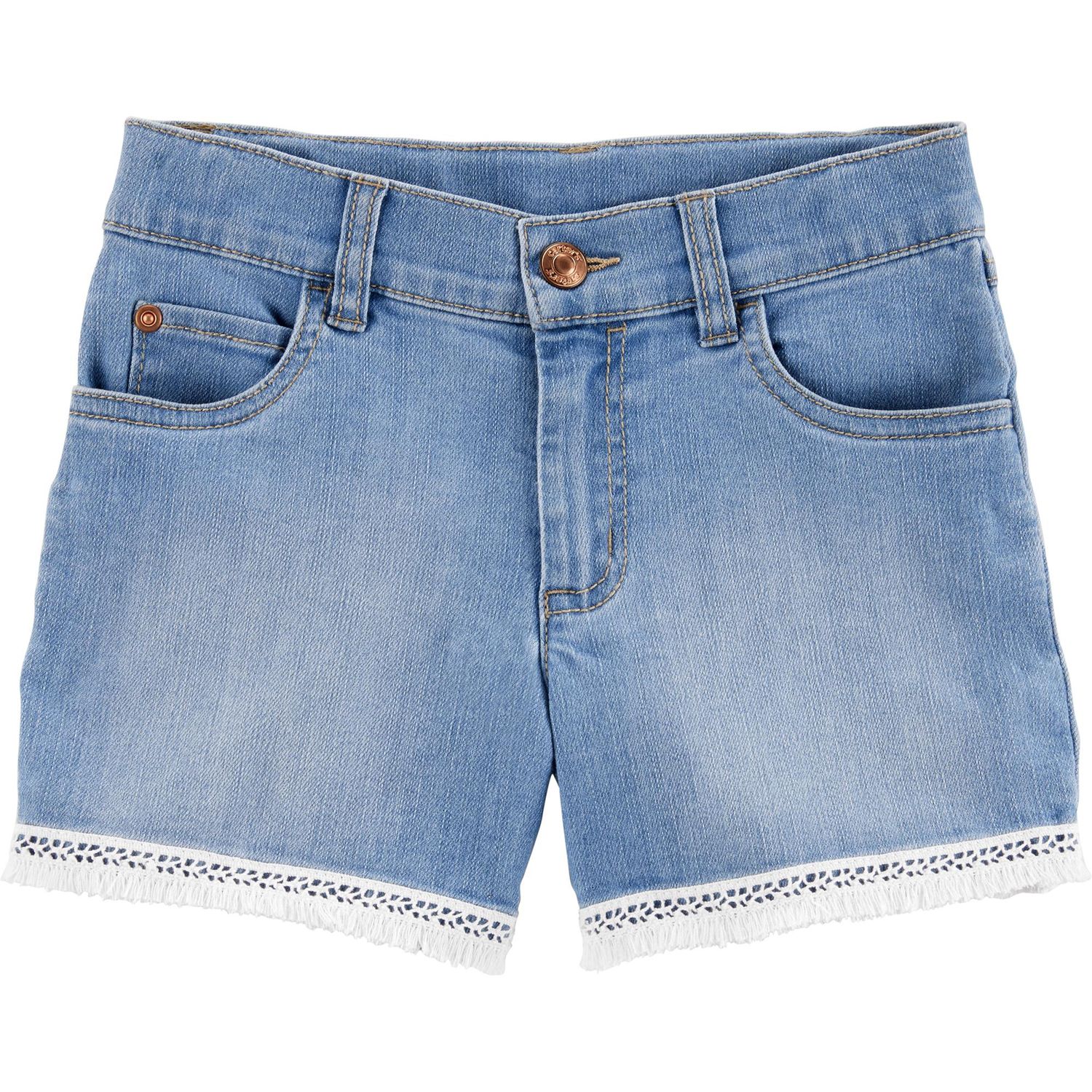 jean shorts with fringe