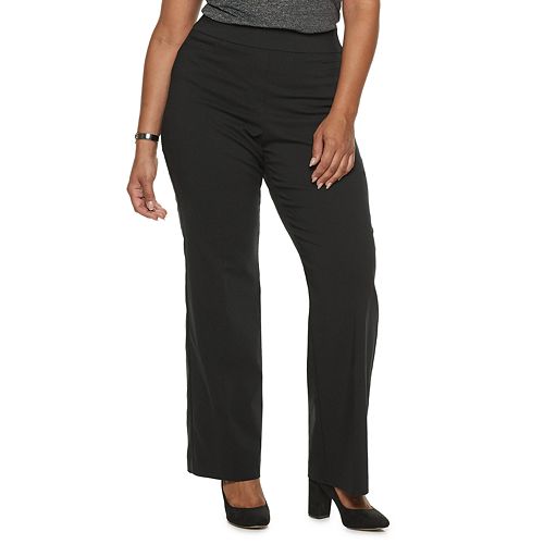 Plus Size Apt. 9® Brynn Midrise Pull-On Bootcut Dress Pants