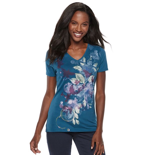 kohls sonoma v neck tee