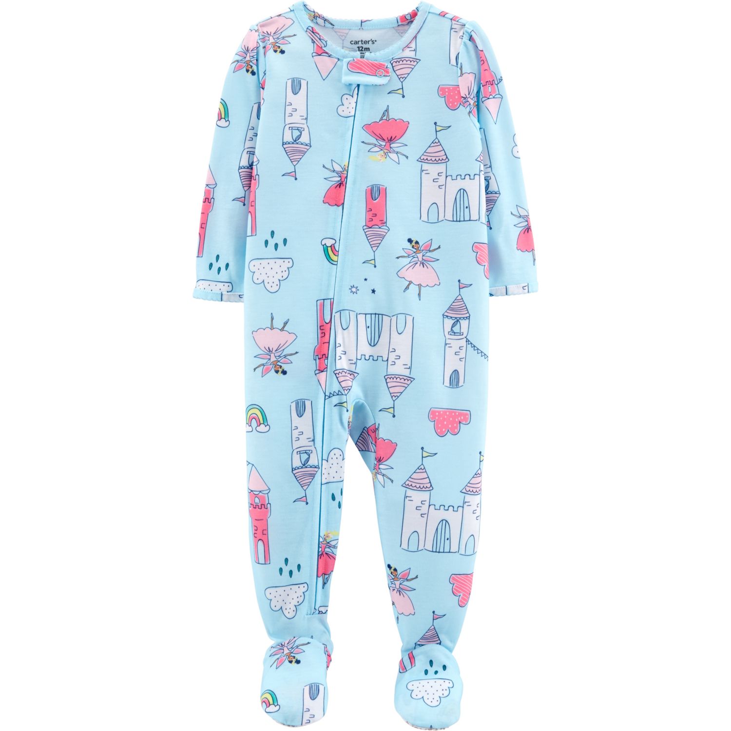 Baby Girl Carter's Fairy & Castle Footed Pajamas