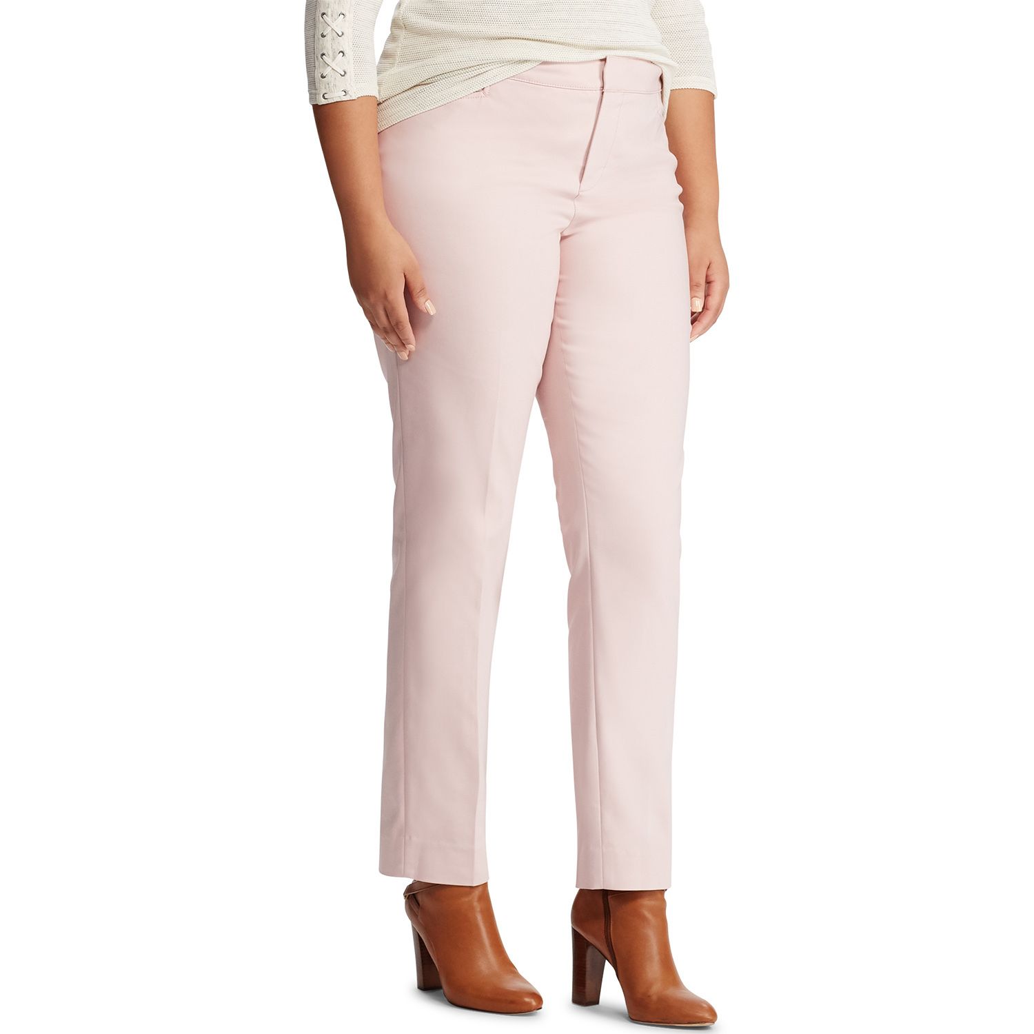 plus size skinny fit khakis