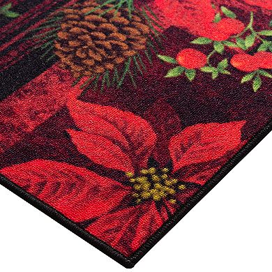 Loomaknoti Holiday Floral Texture Accent Rug - 20'' x 30''