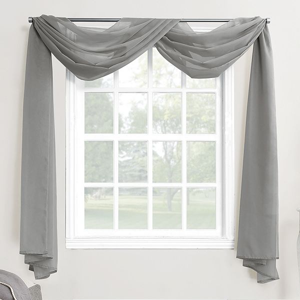 Window deals scarf grey