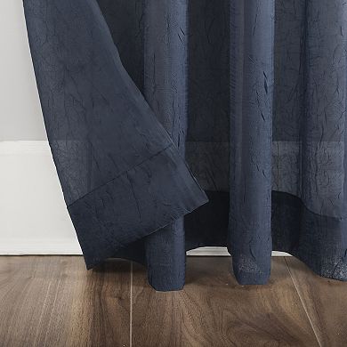 No. 918 Erica Crushed Sheer Voile Grommet Window Curtain