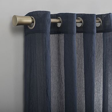 No. 918 Erica Crushed Sheer Voile Grommet Window Curtain