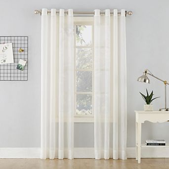 No. 918 Erica Crushed Sheer Voile Grommet Window Curtain