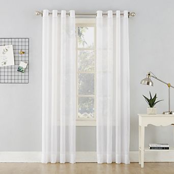 No. 918 Erica Crushed Sheer Voile Grommet Window Curtain