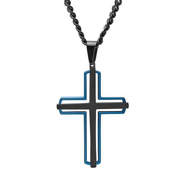 Black on sale cross pendant