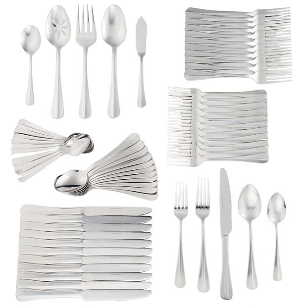 M MCIRCO Mirror Polished Stainless Steel Cutlery Set, 65-Piece