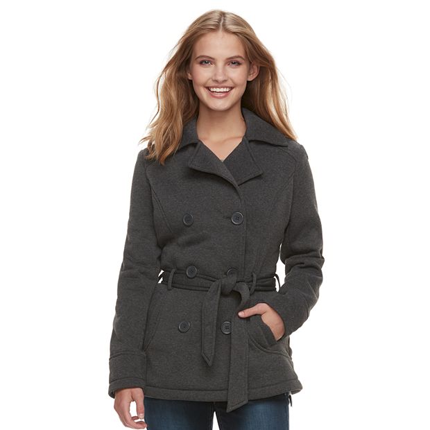 Juniors double outlet breasted peacoat