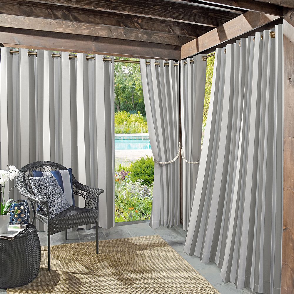 Sun Zero Valencia Indoor/Outdoor Fade Resistant Cabana Stripe