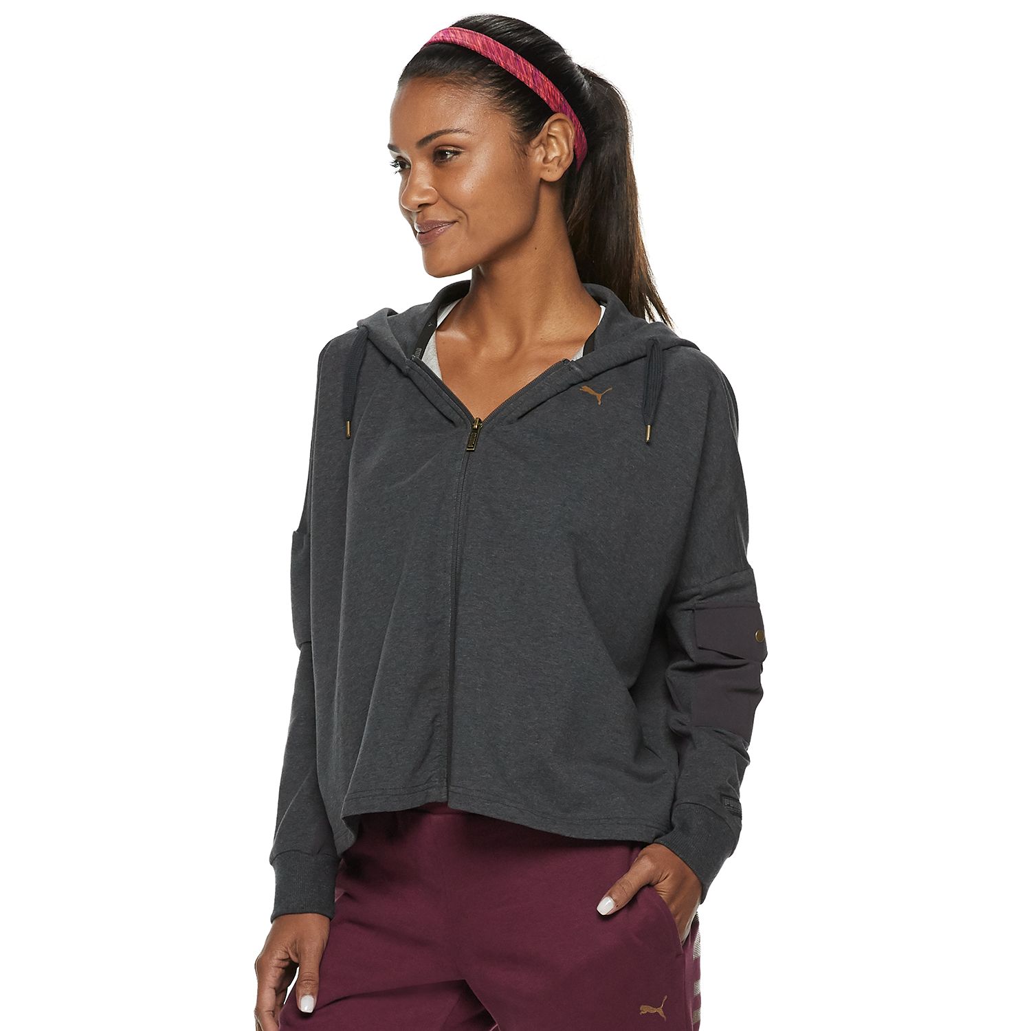 puma full zip hoodie women's