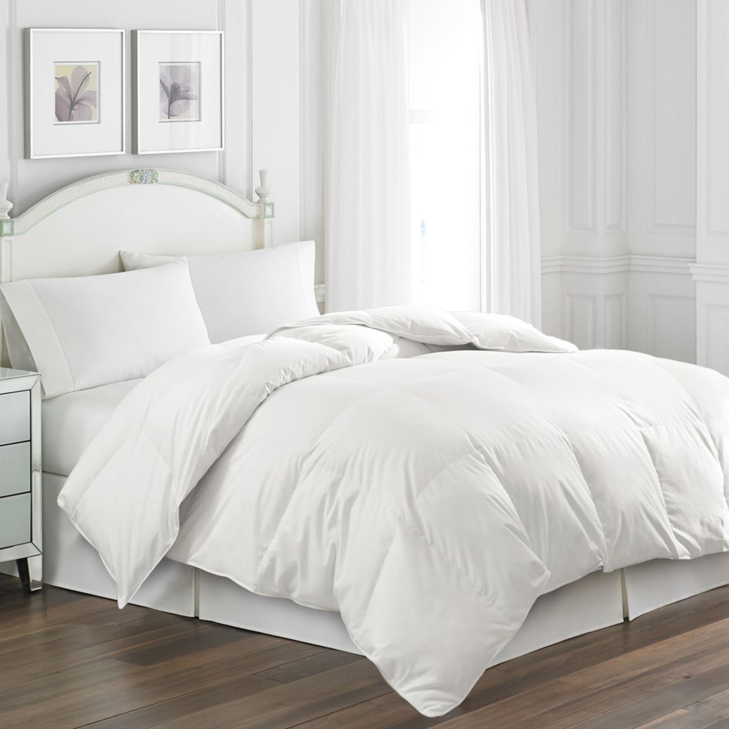white feather down comforter