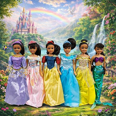 open lace back dress Princess Doll Set  Royal Dress-Up Dolls  MrPRICE.online