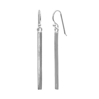 PRIMROSE Sterling Silver Stick Drop Earrings