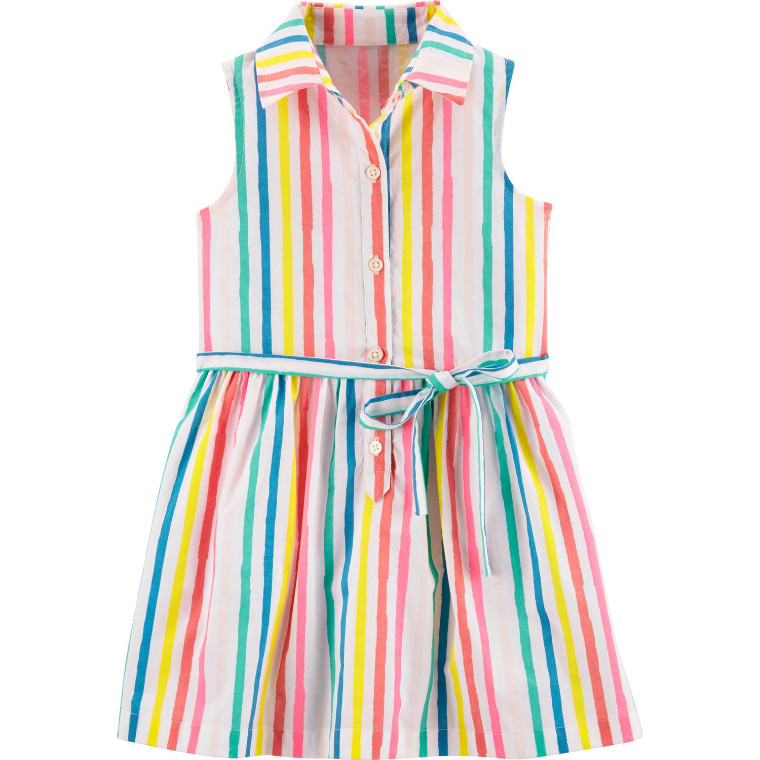 carters striped shirt dress