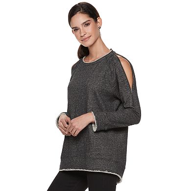 Women's Rock & Republic® Convertible-Zip Sweatshirt