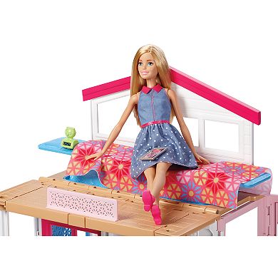 Mattel Barbie Glam House & 3 Doll Set