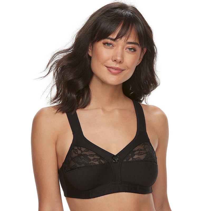 Women's Lunaire Lace Soft Cup Bra 16041L, Size: 46 C, Black
