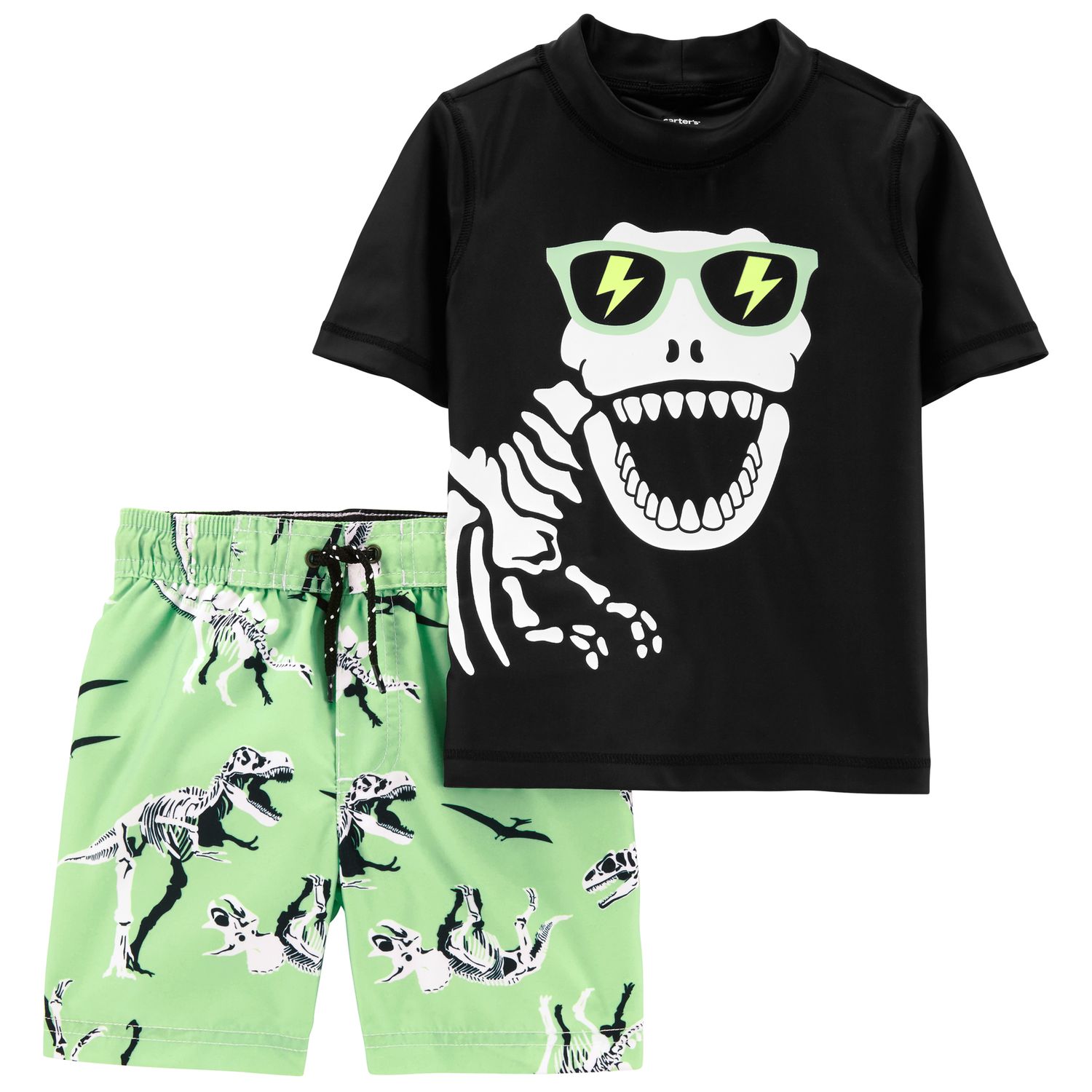 carters dinosaur swim trunks
