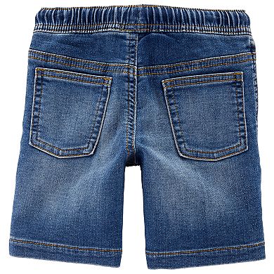 Toddler Boy Carter's Pull On Drawstring Denim Shorts