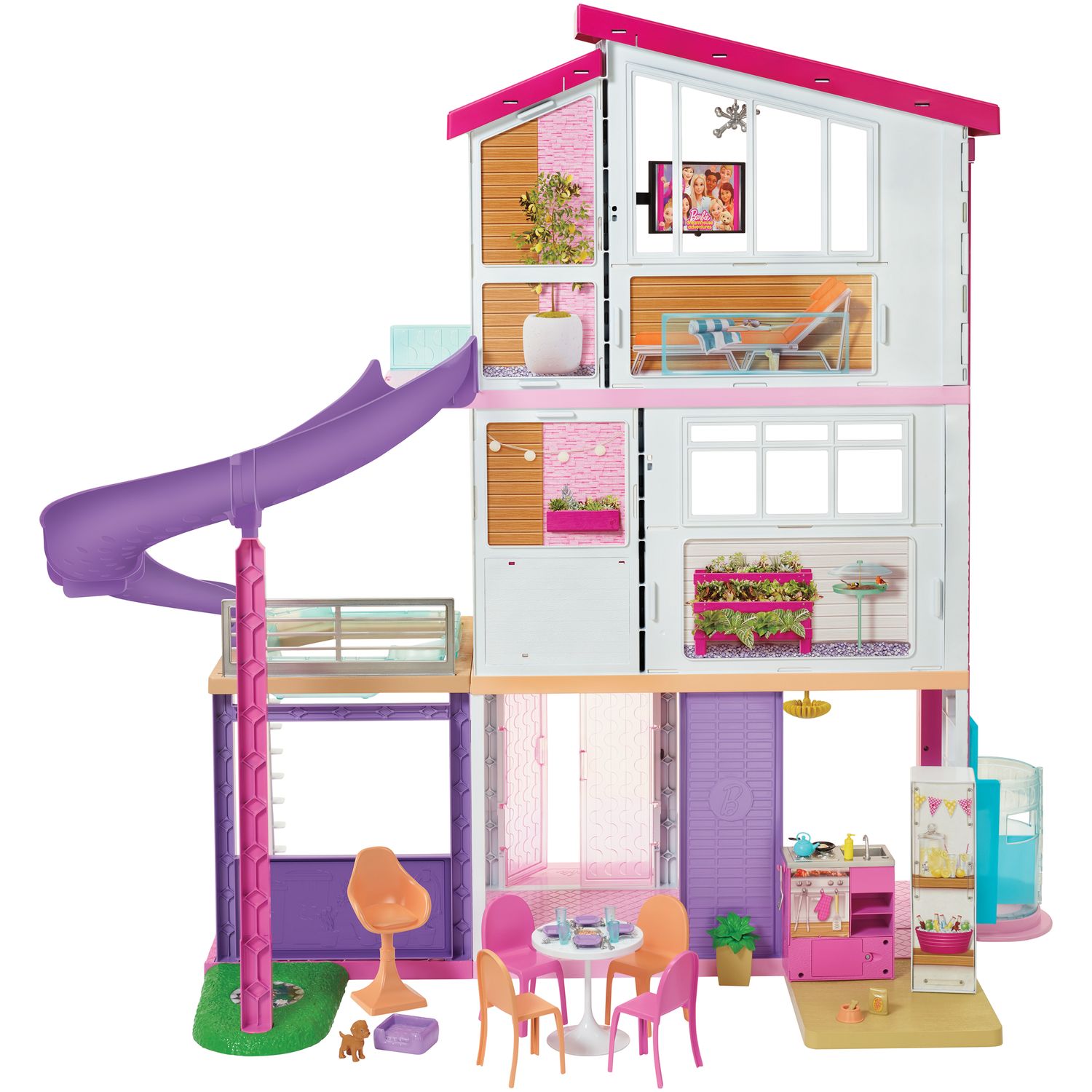 barbie house playing