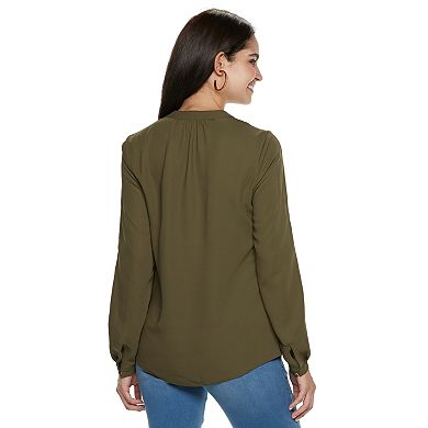 Women's Jennifer Lopez Embellished Popover Top