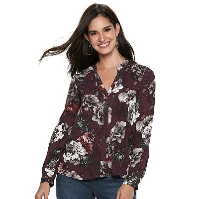 Women's Jennifer Lopez Embellished Popover Top