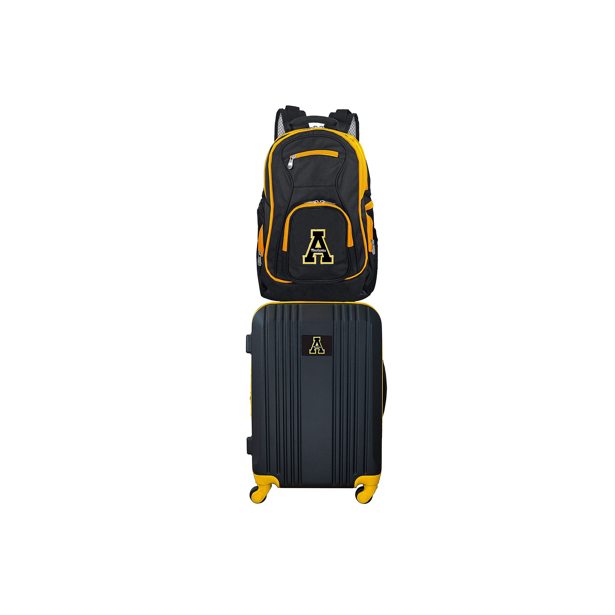 Appalachian State Mountaineers Wheeled Carry-On Luggage & Backpack Set, App