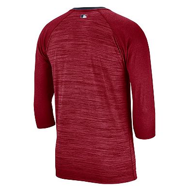 Men's Nike Red St. Louis Cardinals 3/4-Sleeve Raglan T-Shirt