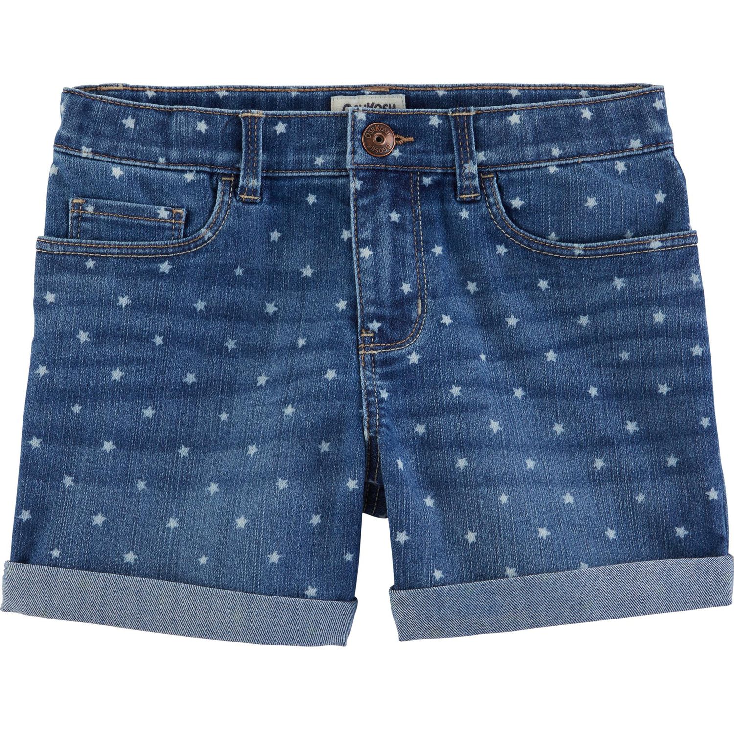 denim star shorts