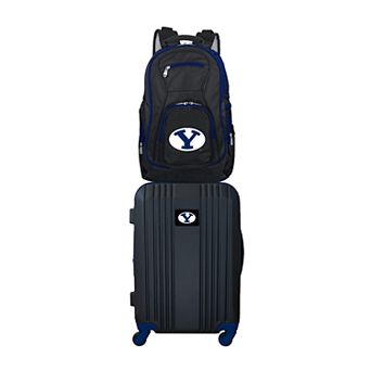 BYU Cougars Wheeled Carry-On Luggage & Backpack Set