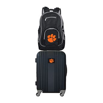 Clemson Tigers Wheeled Carry-On Luggage & Backpack Set